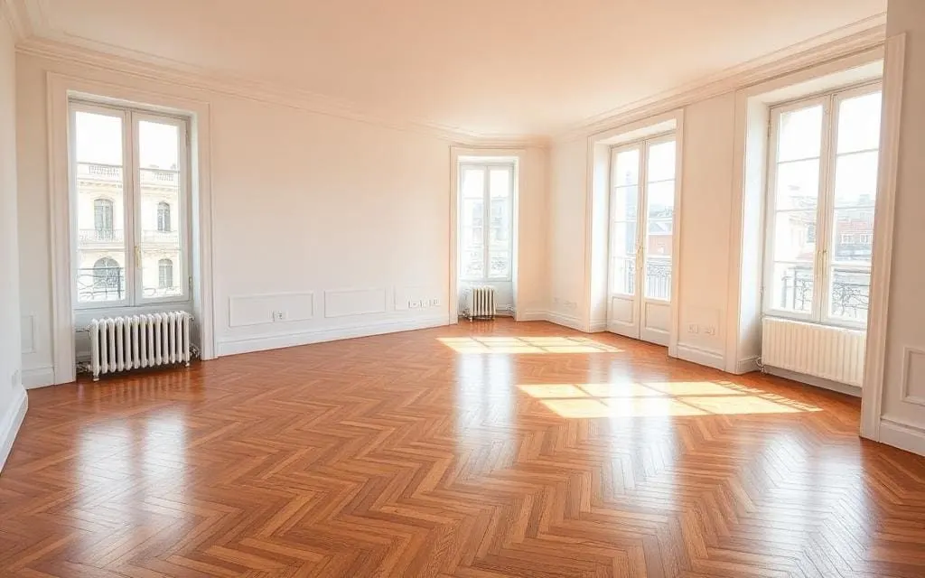 Le même type de logement une fois vidé et nettoyé